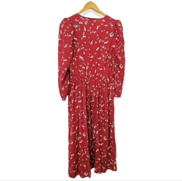 Banana Republic Floral Midi Dress S - Picture 8 of 8